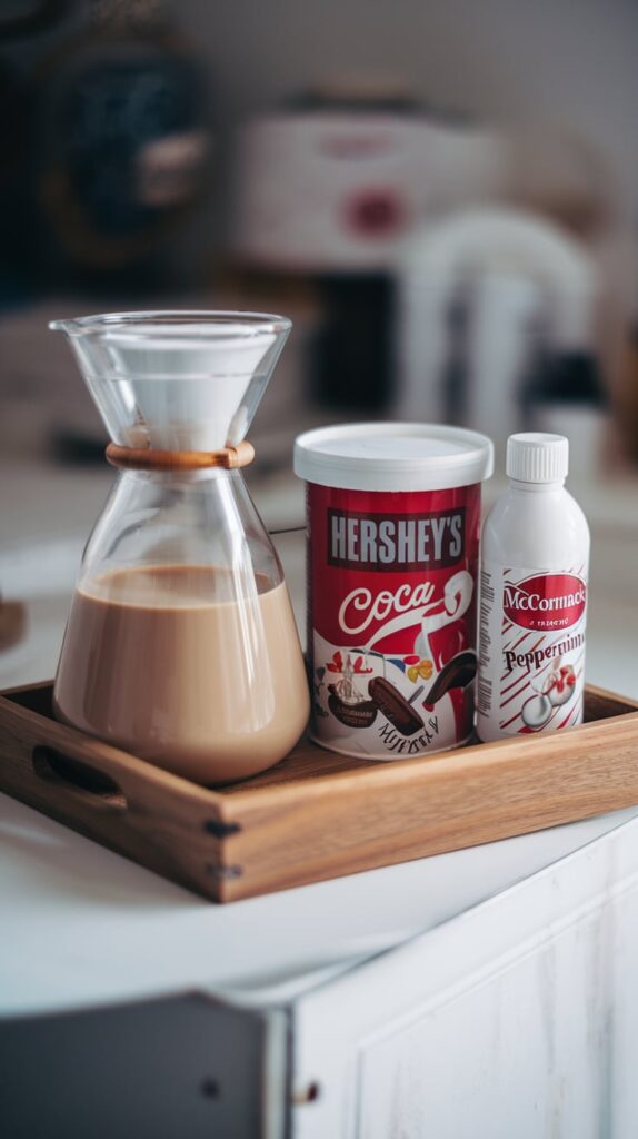 homemade peppermint mocha coffee creamer recipe